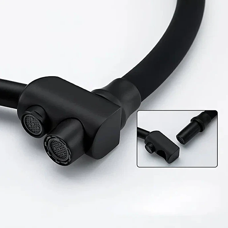 Смеситель для кухни Gappo G4398-16 Черный матовый латунь на столешницу