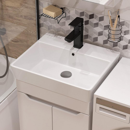 Тумба с раковиной DIWO Архангельск 50 подвесная цвет Белый