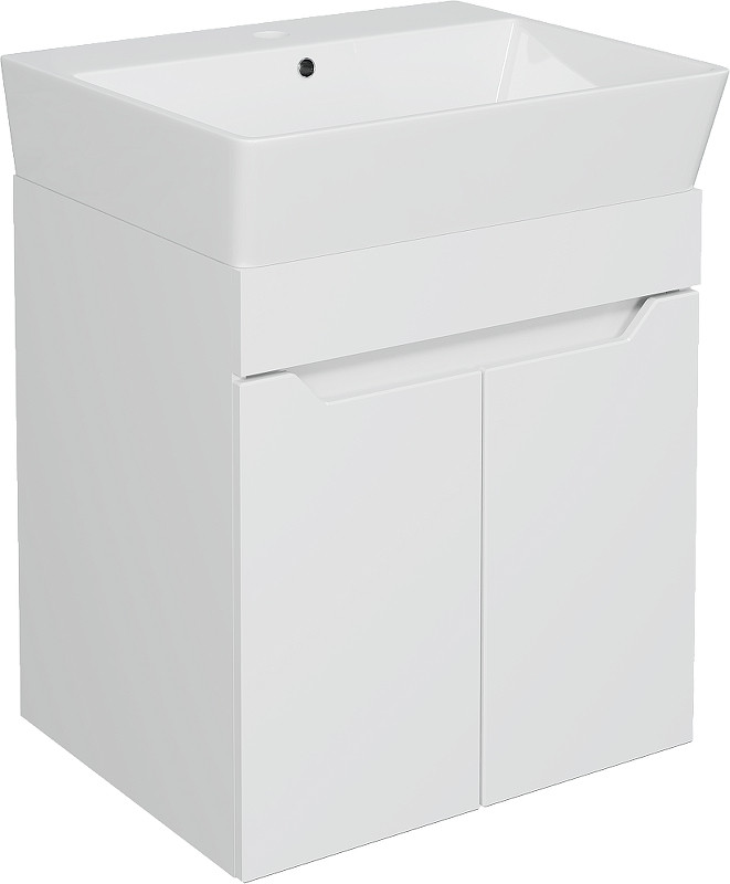 Тумба с раковиной DIWO Архангельск 50 подвесная цвет Белый