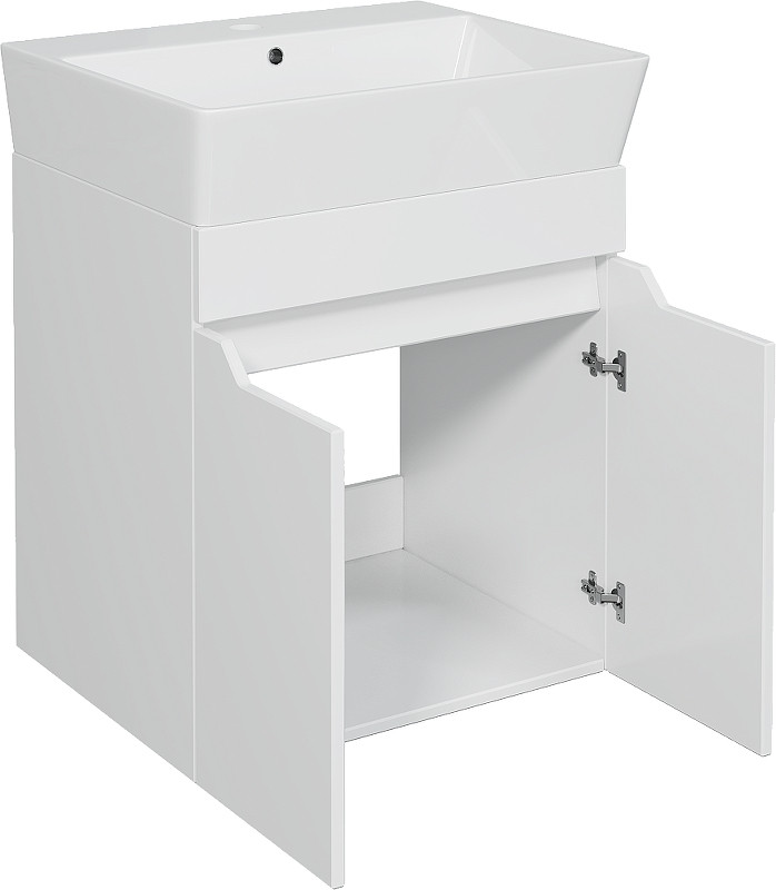 Тумба с раковиной DIWO Архангельск 50 подвесная цвет Белый