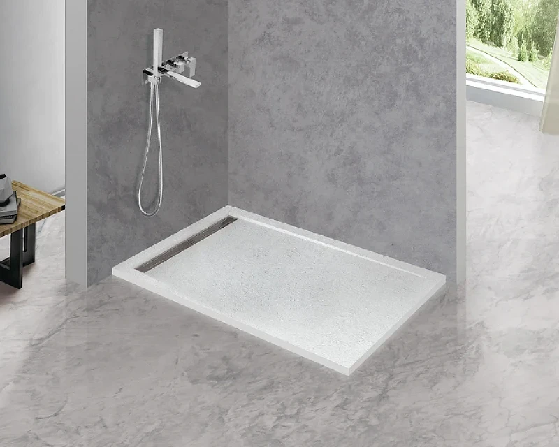 Душевой поддон из искусственного камня Cezares Tray AS 140х80 TRAY-AS-AH-140/80-30-W Белый