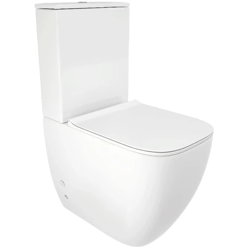 Унитаз компакт Ceruttispa Chika CT8708 с бачком и сиденьем Микролифт фаянс напольный