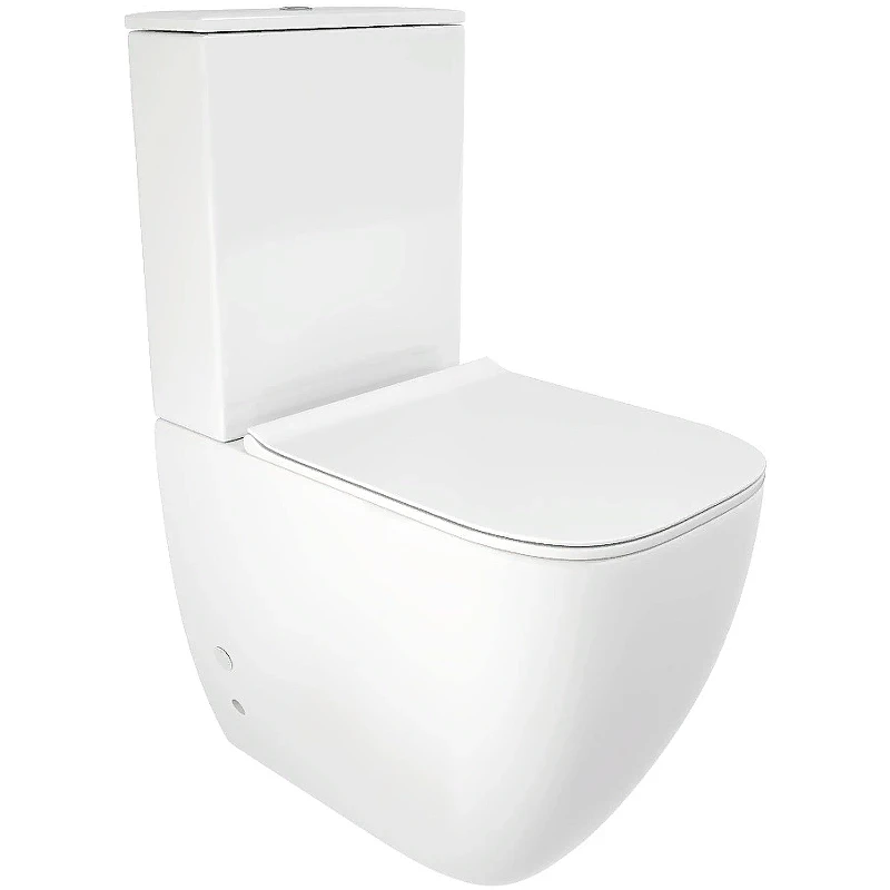 Унитаз компакт Ceruttispa Chika CT8708 с бачком и сиденьем Микролифт фаянс напольный