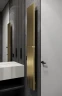 Электрический полотенцесушитель Boheme Flat 725-MG Золото матовое нержавеющая сталь