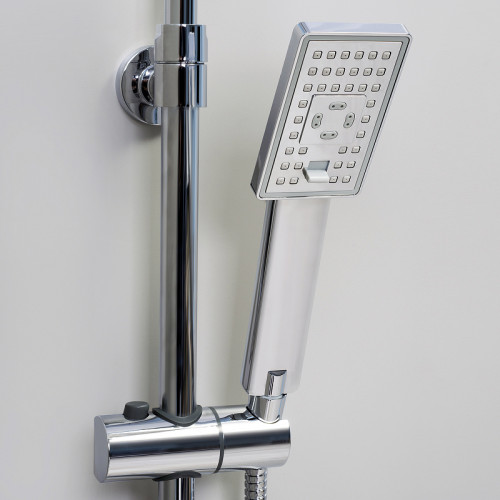 Душевая система WasserKRAFT A15502 с термостатом Хром латунь на стену