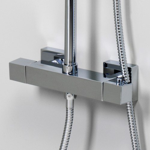 Душевая система WasserKRAFT A15502 с термостатом Хром латунь на стену