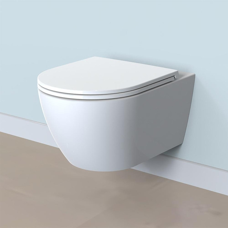 Комплект унитаза с инсталляцией Geberit Delta 458.149.21.S цвет Белый с сиденьем Микролифт и клавишей смыва цвет Хром