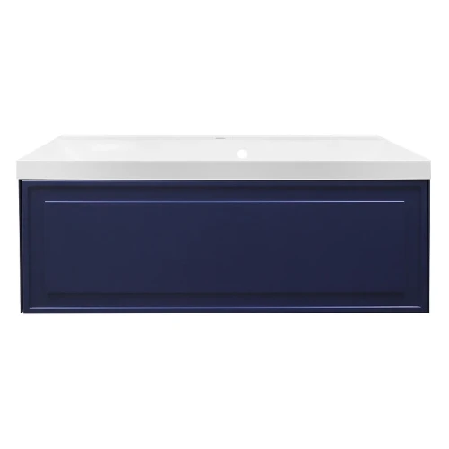 Тумба с раковиной Azario Belloni 100 CS00098076 подвесная цвет Темно-синий