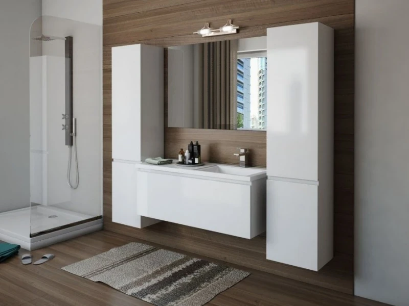Шкаф пенал Эстет Dallas Luxe 40 R ФР-00001945 подвесной Белый МДФ / ЛДСП