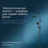 Душевая система AM.PM Gem F0790022 Черная нержавеющая сталь на стену