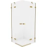 Душевой уголок New Trendy Avexa Gold 110х110 EXK-1887 профиль Брашированное золото стекло прозрачное