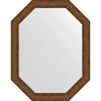 Зеркало Evoform Octagon 55x70 BY 7030 в багетной раме - Виньетка состаренная бронза 56 мм