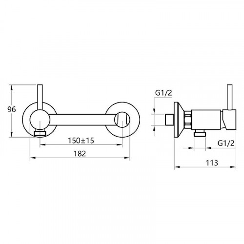 Гигиенический душ со смесителем Melodia della vita Aria MDV35751 Хром