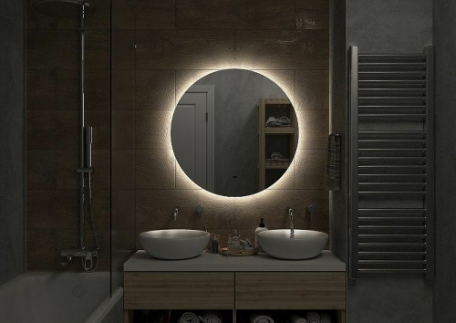 Зеркало Art&Max Sanremo AM-San-550-DS-F с подсветкой с бесконтактным выключателем стекло