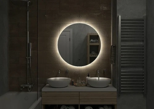 Зеркало Art&amp;Max Sanremo AM-San-550-DS-F с подсветкой с бесконтактным выключателем стекло