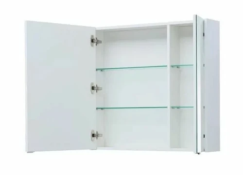 Зеркальный шкаф Aquanet Палермо 80 254538 Белый МДФ / ЛДСП, стекло