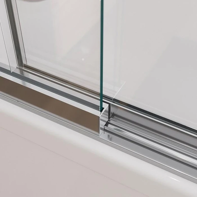 Шторка на ванну Cezares Slider 100 SLIDER-FIX-VF-11-100/150-C-Cr профиль Хром стекло прозрачное