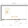 Шторка на ванну Cezares Slider 100 SLIDER-FIX-VF-11-100/150-C-Cr профиль Хром стекло прозрачное