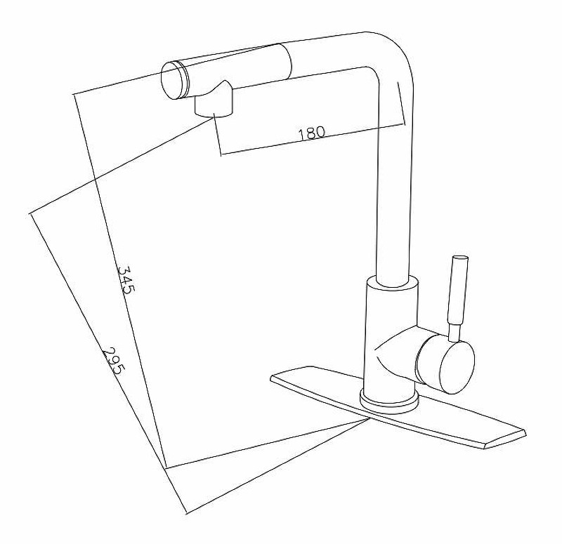 Смеситель для кухни ESKO K12 Хром латунь