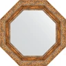 Зеркало Evoform Octagon 55х55 BY 3778 в багетной раме - Виньетка античная бронза 85 мм стекло
