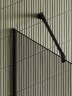 Душевая перегородка Maybah Glass MGD-733-6у 890x1950 в узком профиле Черный стекло бронзовое