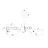 Смеситель для ванны Fmark FS8724-22Q цвет Графит