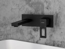 Смеситель для раковины Gappo G17-6 G1017-16 Черный матовый латунь встраиваемый