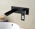 Смеситель для раковины Gappo G17-6 G1017-16 Черный матовый латунь встраиваемый