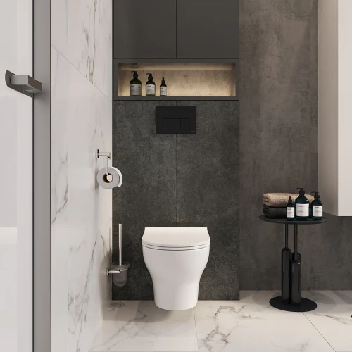 Клавиша смыва Vitra Root Square 740-2311 Черная матовая