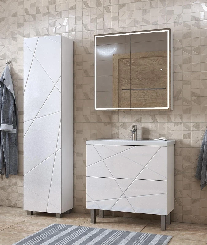 Тумба с раковиной Vigo Geometry 70 tn.bsf.GEO.COM.70.2Y-com цвет Белый