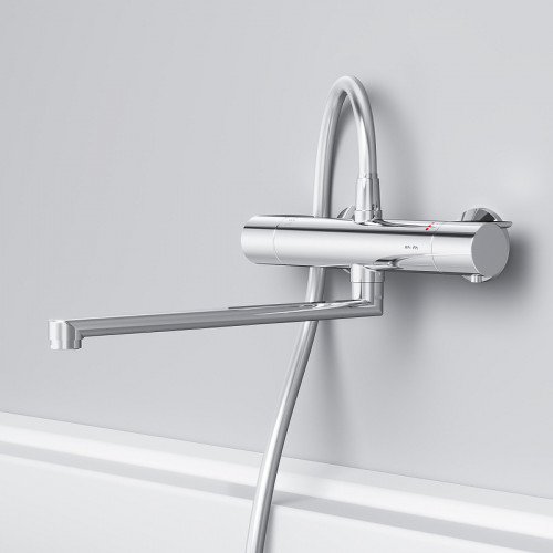 Смеситель для ванны AM.PM X-Joy F85A50900 универсальный с термостатом Хром латунь на стену