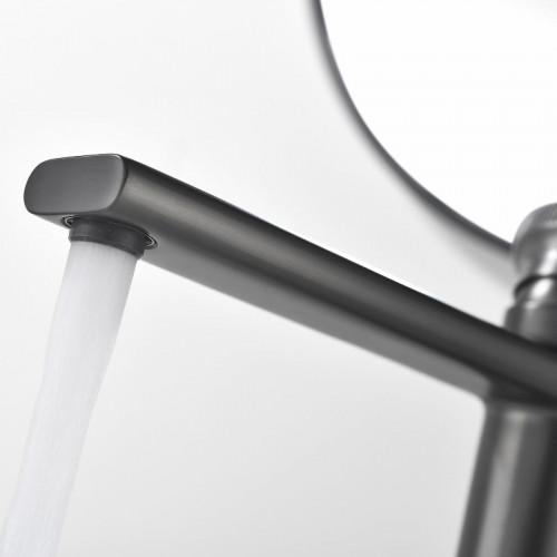 Смеситель для раковины Black&White Gravity GF-7307-GM 7307GM цвет Оружейная сталь