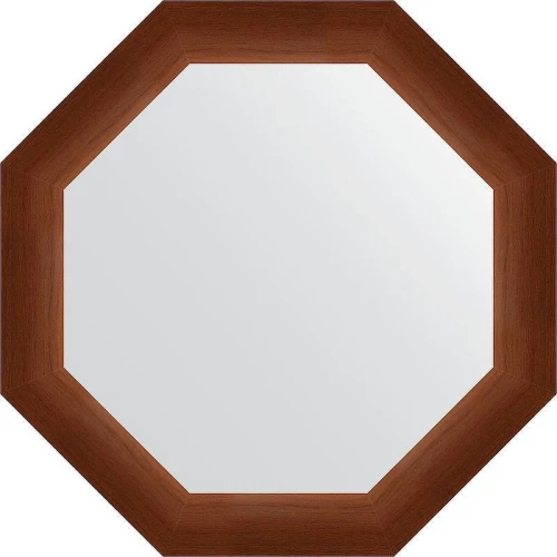 Зеркало Evoform Octagon 57х57 BY 3991 в багетной раме - Орех 65