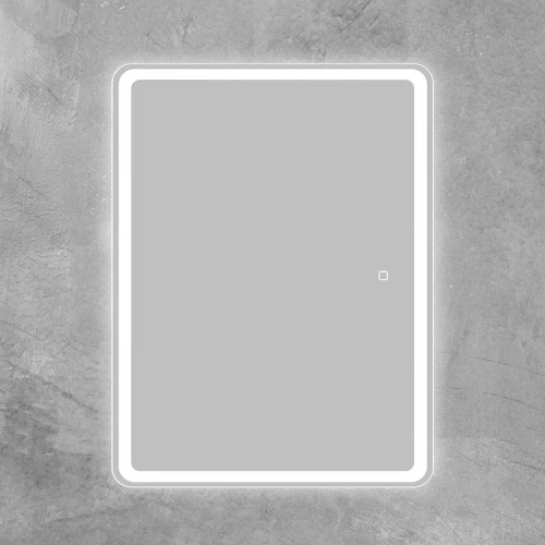 Зеркальный шкаф BelBagno Marino 60 SPC-MAR-600/800-1A-LED-TCH с подсветкой Белый МДФ / ЛДСП, стекло
