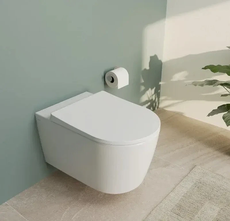 Унитаз подвесной Vitra Metropole Round QuantumFlush 7910B003-6429 цвет Белый с сиденьем Микролифт