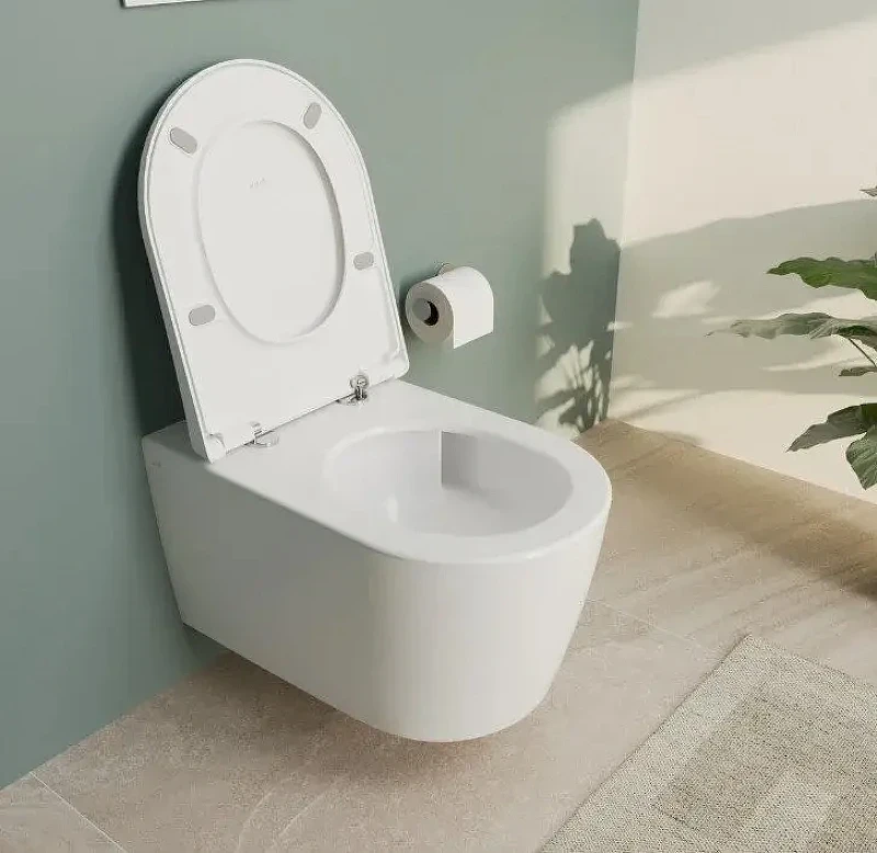 Унитаз подвесной Vitra Metropole Round QuantumFlush 7910B003-6429 цвет Белый с сиденьем Микролифт