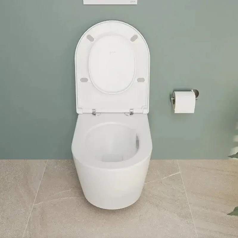 Унитаз подвесной Vitra Metropole Round QuantumFlush 7910B003-6429 цвет Белый с сиденьем Микролифт