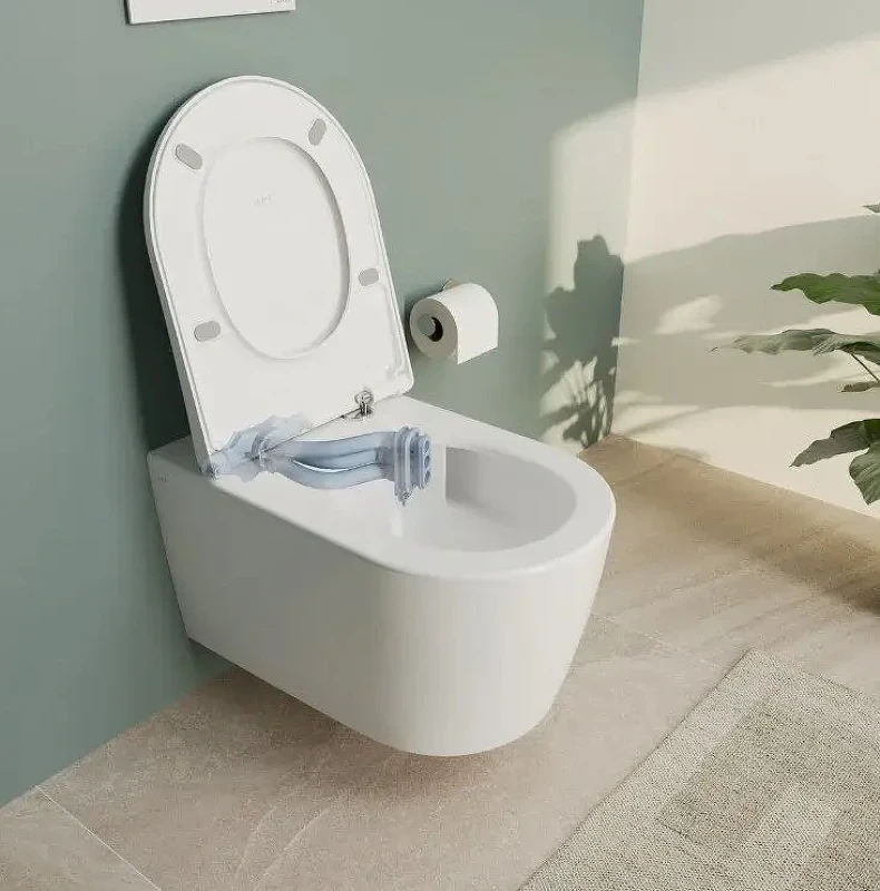 Унитаз подвесной Vitra Metropole Round QuantumFlush 7910B003-6429 цвет Белый с сиденьем Микролифт