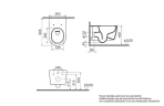 Унитаз подвесной Vitra Metropole Round QuantumFlush 7910B003-6429 цвет Белый с сиденьем Микролифт