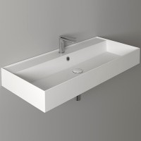 Раковина Simas 101 AG101 bi*1 Белая фаянс подвесная, накладная