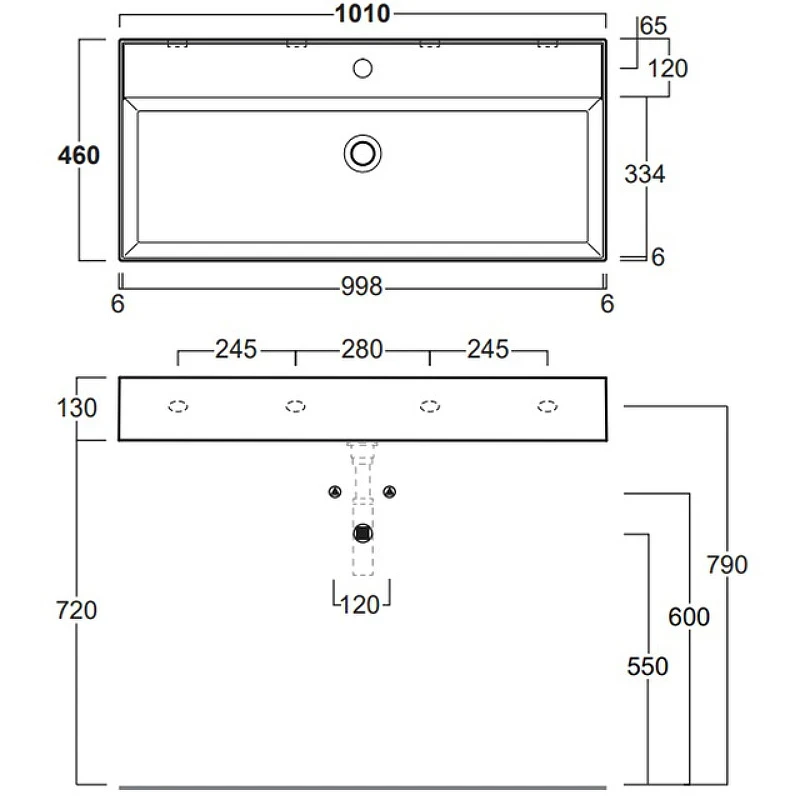Раковина Simas 101 AG101 bi*1 Белая фаянс подвесная, накладная