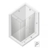 Душевой уголок New Trendy New Soleo Chrome 110x110 R K-0628 профиль Хром стекло прозрачное