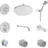 Душевая система Vitra Round A49307EXP с термостатом Хром