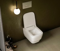 Унитаз Boheme Bello 971-W подвесной Белый глянец без сиденья фарфор подвесной
