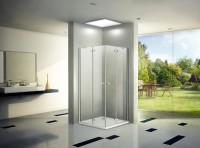 Душевой уголок WeltWasser WW200 Q22 100x100 10000002933 профиль Хром стекло прозрачное