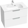 Тумба под раковину Ravak SD Classic II 80 X000001481 подвесная Белая Серая МДФ / ЛДСП