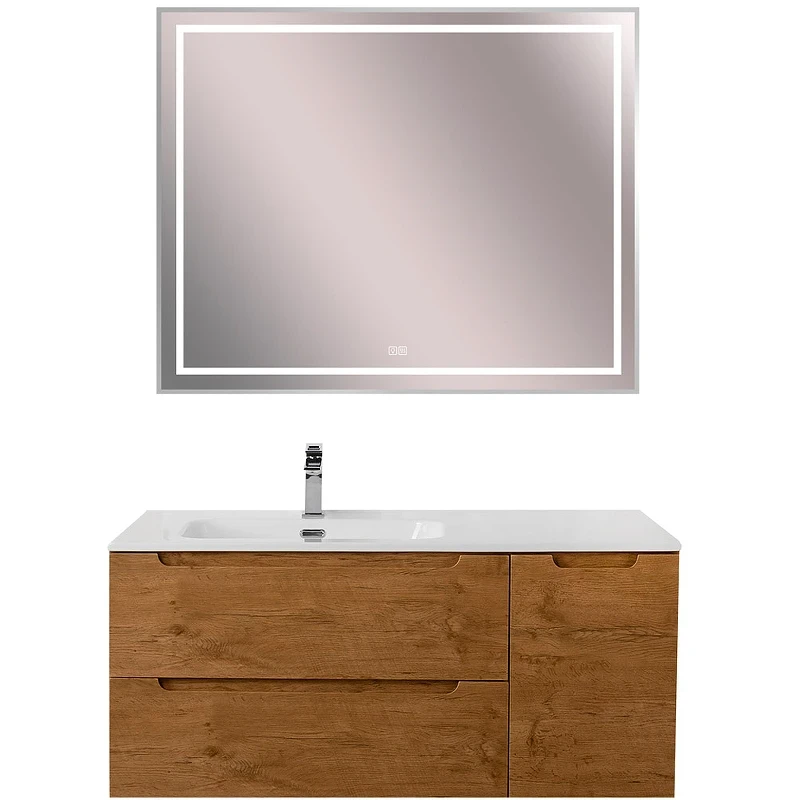 Тумба под раковину BelBagno Etna 100 L ETNA-1000-2C-1A-SO-RN-L подвесная Rovere Nature МДФ / ЛДСП