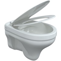 Унитаз Berges Albit S Rimless 082147 подвесной с сиденьем Микролифт фарфор подвесной