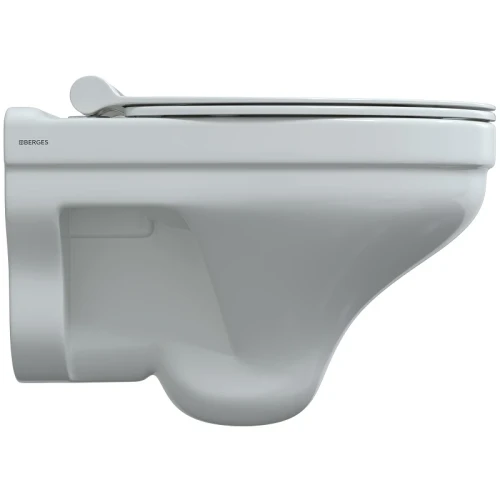 Унитаз Berges Albit S Rimless 082147 подвесной с сиденьем Микролифт фарфор подвесной