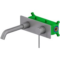 Смеситель для раковины Timo Saona 2371/18SM Черное золото латунь встраиваемый